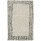 Home Spotted Border Woven Soft Area Rug - Cream/Grey