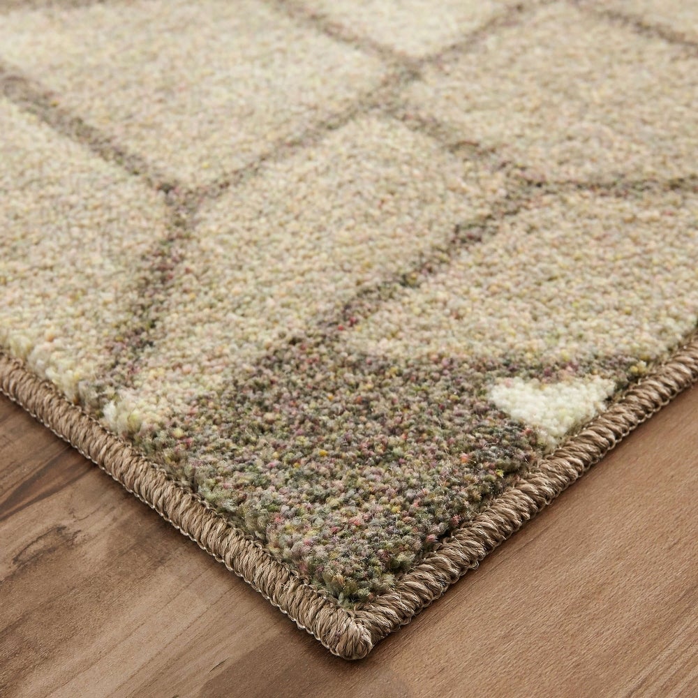 Home Linked Geo Tile Area Rug Grey – Ashley Area Rugs