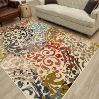 Home Metropolitan Renne Floral Swirl Soft Area Rug