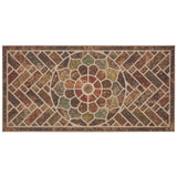 Home Ornamental Grain Door Mat Multi