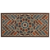 Home Ornamental Grain Door Mat Multi