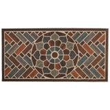 Home Ornamental Grain Door Mat Multi