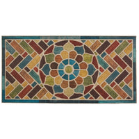 Home Ornamental Grain Door Mat Multi