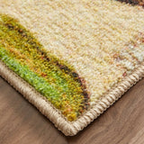 Home Spiced Beauties Floral Soft Area Rug Beige/Green/Teal