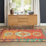 Home Teton Ornamental Medallion Soft Area Rug Multi