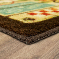 Home Vintage Fruit Crate Kitchen Mat Accent Rug