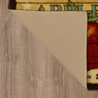 Home Vintage Fruit Crate Kitchen Mat Accent Rug