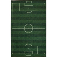 Home Prismatic Soccer Field Sports Area Rug