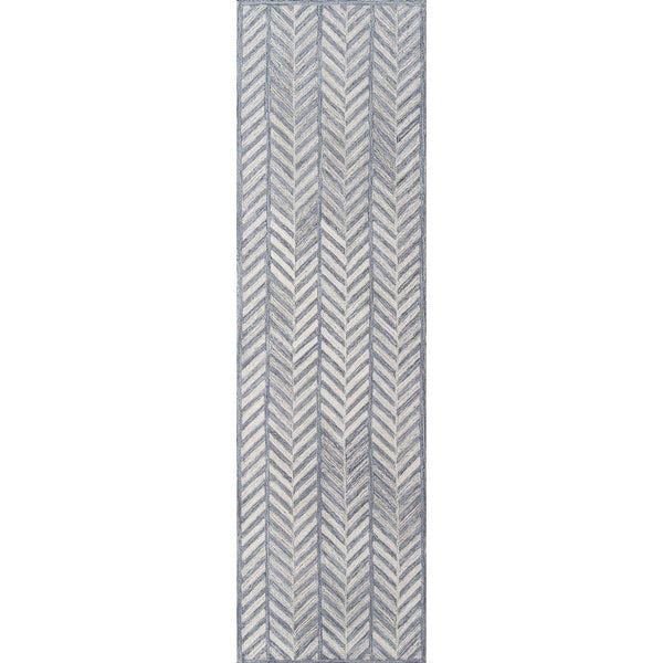 Cortland Hand Tufted Wool Contemporary Geometric Soft Area Rug