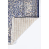 Helena Polyester and Cotton Trditional Soft Area Rug Blue