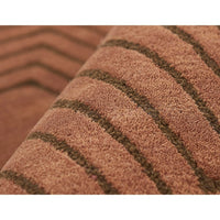 Simba Geometric Wool Copper Area Rug