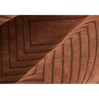 Simba Geometric Wool Copper Area Rug