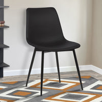 Monte Faux Leather or Fabric Dining Accent Chair