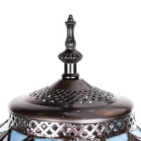 Gracewood Hollow Lachmet Multicolored Stained Glass Table Lamp (27.5 in.) - 17"L x 17"W x 27.5"H