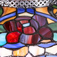 Gracewood Hollow Lachmet Multicolored Stained Glass Table Lamp (27.5 in.) - 17"L x 17"W x 27.5"H