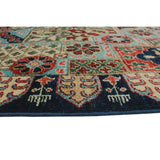 Aria Fine Chobi Bahman Blue/Red Soft Area Rug