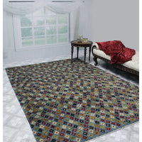 Balochi Kenza Blue/Ivory Soft Area Rug