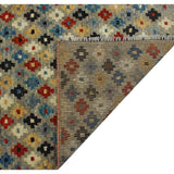 Balochi Ted Grey/Red Soft Area Rug