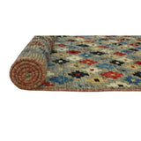 Balochi Ted Grey/Red Soft Area Rug