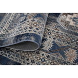 Latif Jodie Blue/Grey Soft Area Rug