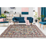 Latif Jodie Blue/Grey Soft Area Rug