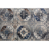 Latif Jodie Blue/Grey Soft Area Rug