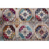 Latif Jodie Blue/Grey Soft Area Rug