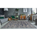 Latif Jodie Blue/Grey Soft Area Rug
