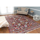 Latif Jodie Blue/Grey Soft Area Rug