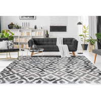 Lux Lauren Moroccan 2-inch Shag Area Soft Rug