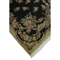 Pak-Persian Abusan Black/Green Soft Area Rug