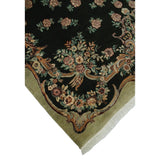 Pak-Persian Abusan Black/Green Soft Area Rug