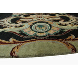 Pak-Persian Abusan Black/Green Soft Area Rug