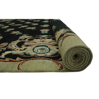 Pak-Persian Abusan Black/Green Soft Area Rug