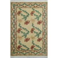 Pak-Persian Carnation Beige/Green Soft Area Rug