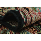 Pak-Persian Taimor Black/Green Soft Area Rug
