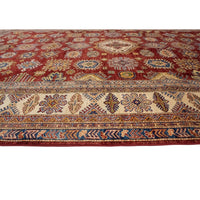 Super Kazak Souzan Red/Ivory Soft Area Rug