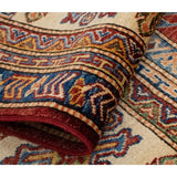 Super Kazak Souzan Red/Ivory Soft Area Rug