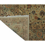 Turkish-Knotted Ankara Lahore 97 Lt. Grey/Lt. Green Soft Area Rug