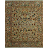 Turkish-Knotted Ankara Lahore 97 Lt. Grey/Lt. Green Soft Area Rug