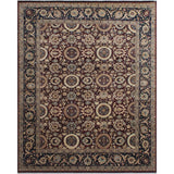 Vegetable-dyed Versailles Agra Tabriz Drk. Red/Blue Soft Area Rug