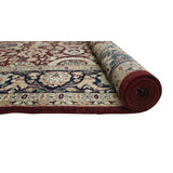 Vegetable-dyed Versailles Agra Tabriz Drk. Red/Blue Soft Area Rug