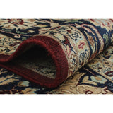 Vegetable-dyed Versailles Agra Tabriz Drk. Red/Blue Soft Area Rug