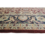 Vegetable-dyed Versailles Agra Tabriz Drk. Red/Blue Soft Area Rug