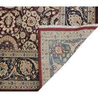 Vegetable-dyed Versailles Agra Tabriz Drk. Red/Blue Soft Area Rug