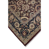 Vegetable-dyed Versailles Agra Tabriz Drk. Red/Blue Soft Area Rug