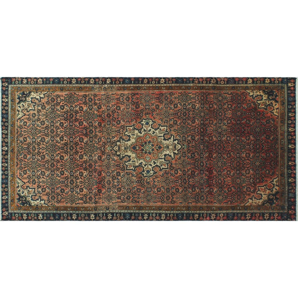 Vintage Distressed Atiq Rust/Ivory Runner