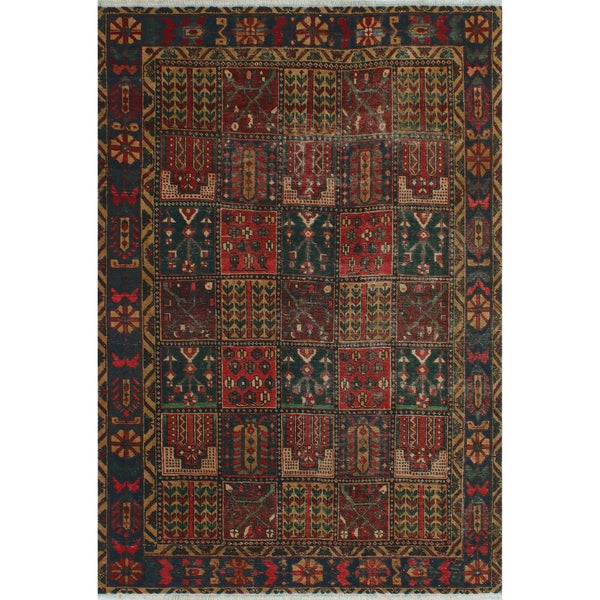 Vintage Distressed Ferdinand Red/Gold Soft Area Rug
