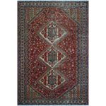 Vintage Distressed Mcarthur Red/Ivory Rug