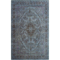 Vintage Distressed Overdyed Jazman Area Soft Rug